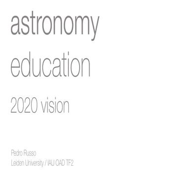 Astronomy Education 2020: A 5-year Vision
