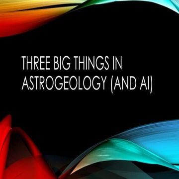 Three Big Things about Astrogeology (and AI)