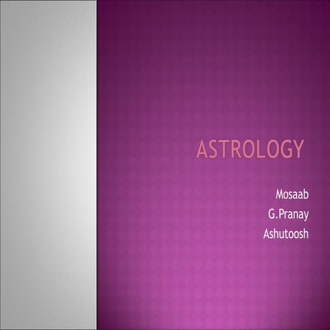 Astrology project