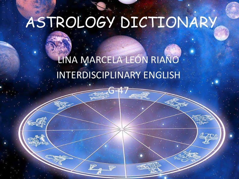 Astrology dictionary