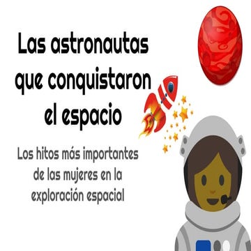 Mujeres astronautas