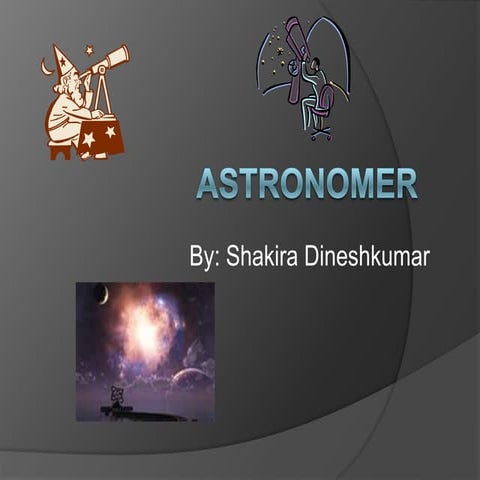 Astronomer Shakira Dineshkumar | PPTX