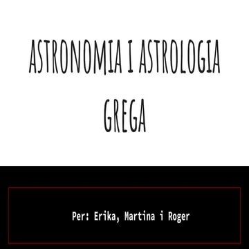 Astronomia grega