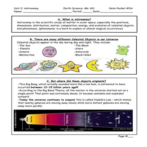 Astronomy  np1 out line