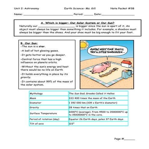 Astronomy np2 outline