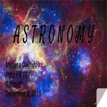 Astronomy presentation 