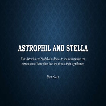 Astrophil and stella