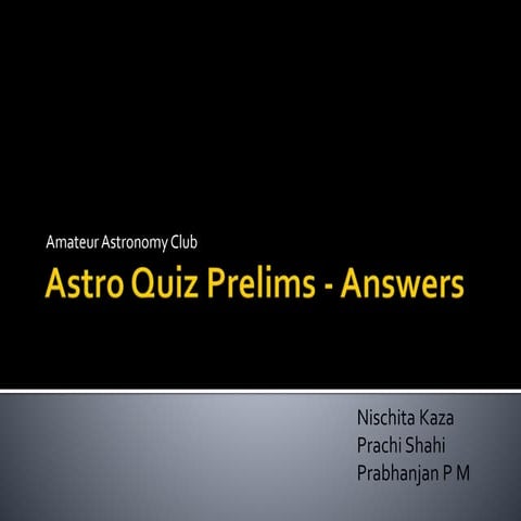 Astro quiz prelims 2015
