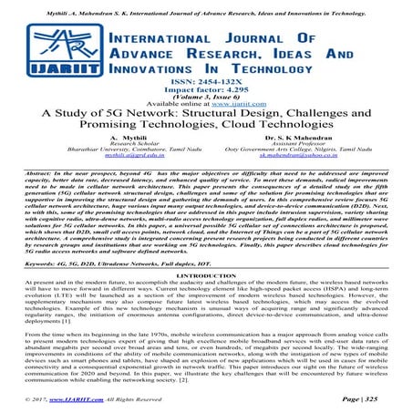 A study of 5 g network structural design, challenges and promising technologi...