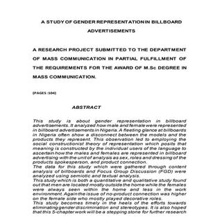 A Study of Gender Representation in...