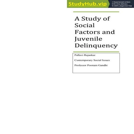 A Study of Social Factors and Juvenile Delinquency.pdf
