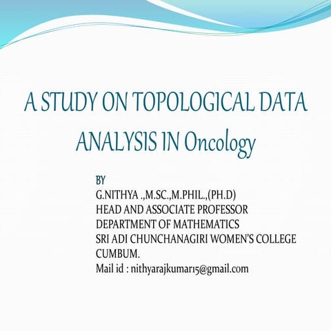 A Study on data analysis in Oncology.pptx
