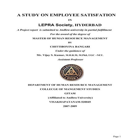 A+study+on+employee+satisfation