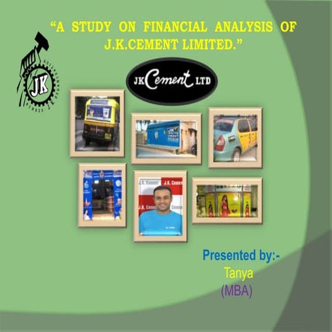 FINANCIAL PERFORMANCE OF TANCEM CEMENT COMPANY IN TAMIL NADU - A STUDY ...