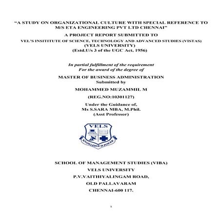 Comprehensive Analysis of ETA Engineering's Organizational Culture in 2012: A...