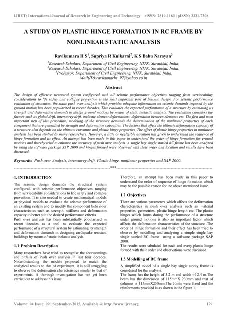 Effect of variation of plastic hinge length | PDF | Civil Engineering ...