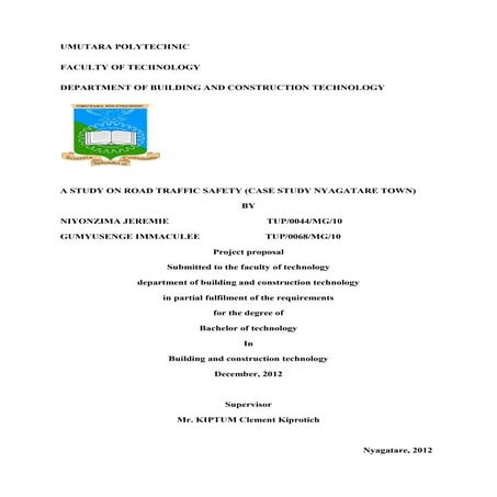 A study on road traffic safety project