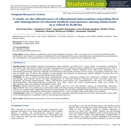 A Study On The Effectiveness Of Educational Intervention Regarding ...