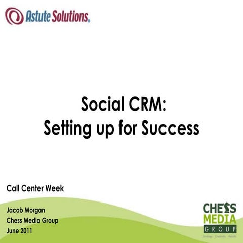 Social CRM: Setting Up For Success