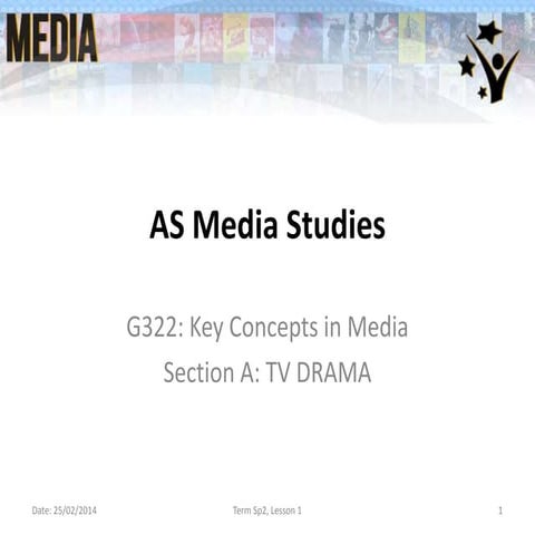 G322 L1 Introduction to TV Drama