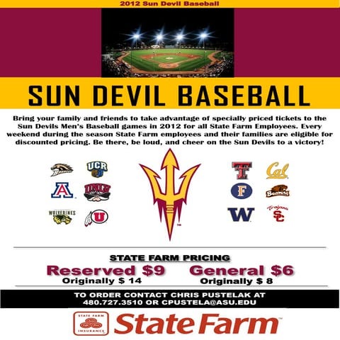 ASU Baseball State Farm Flyer