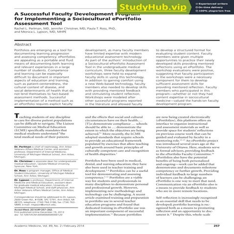 10. CTT Portfolio and Logbook assessment | PDF