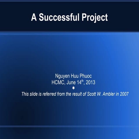 A successful project sharing