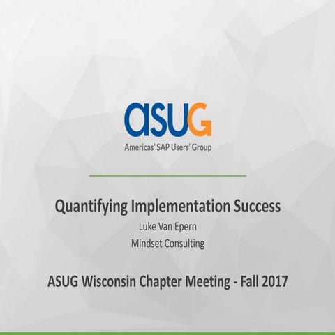 Quantifying Implementation Success in Agile SAP Delivery