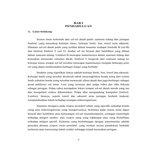 Asuhan keperawatan pada sistem imunitas