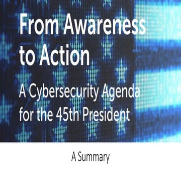Cyber Security Agenda for 45th President