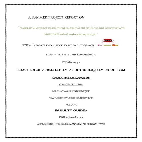 SIP report enrollment of student in W.B