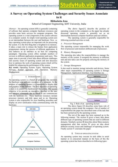 Operating System a Case Study | PDF