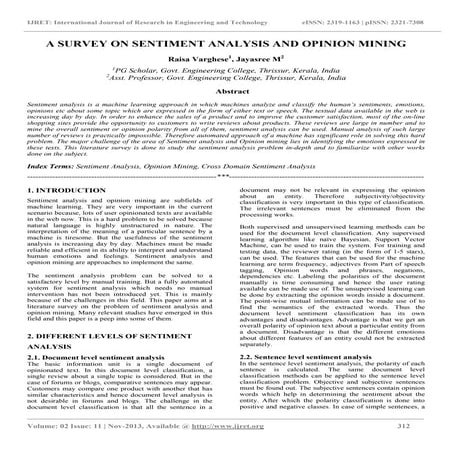 A survey on sentiment analysis and opinion mining