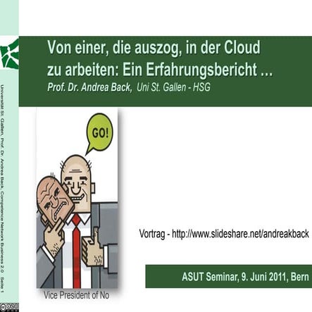 Von einer, die auszog, in der Cloud zu arbeiten