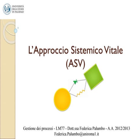 Approccio Sistemico Vitale - intro