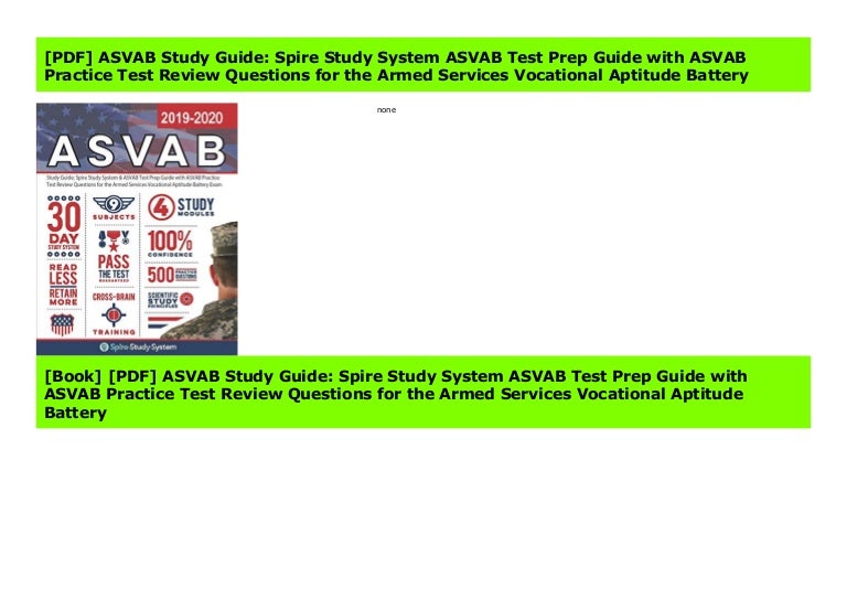 [PDF] ASVAB Study Guide Spire Study System ASVAB Test Prep Guide w…