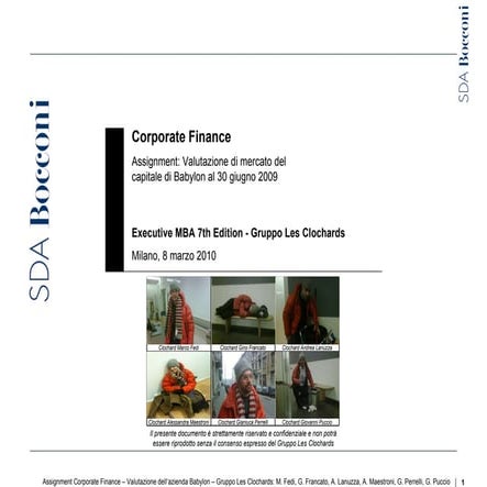 Asv corporate finance 