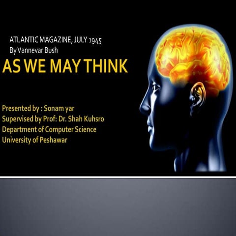 As we may think