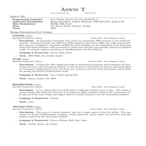 Aswint6 presentations