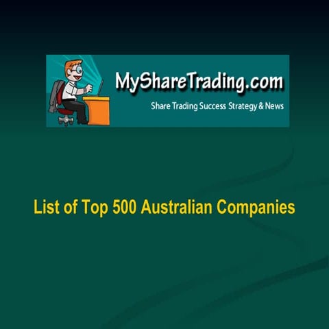 List of Top 500 Australian Companies