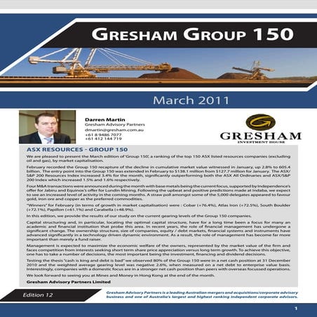 Gresham - "Group 150" - March 2011