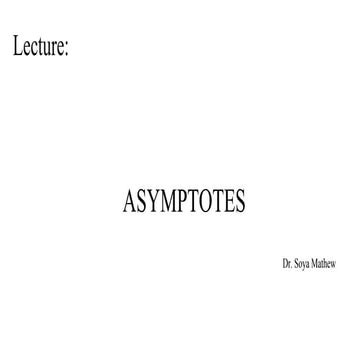 Asymptotes