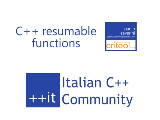 Async await in C++