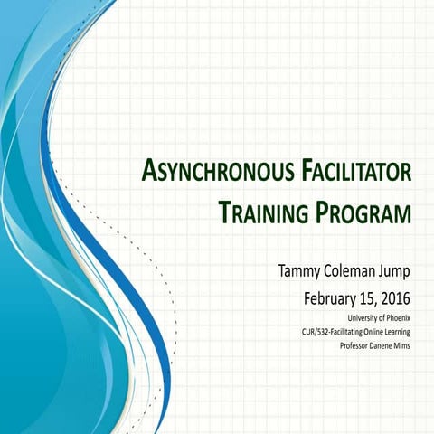 Asynchronous Facilitator Training Program 