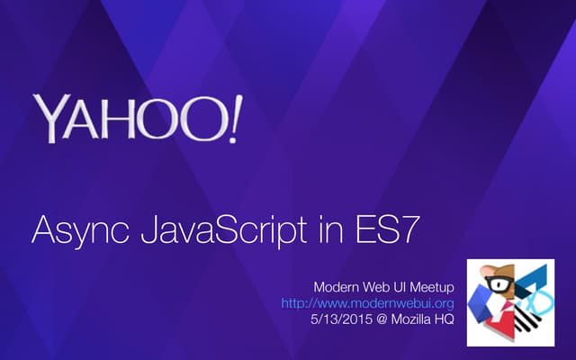 Async JavaScript in ES7