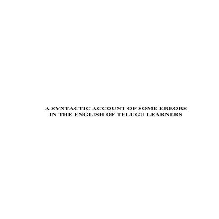 A Morphosyntactic Analysis on Malaysian Secondary School Students Essay ...