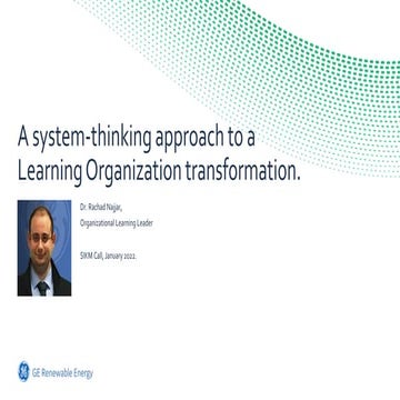 A system-thinking approach to a learning organization transformation