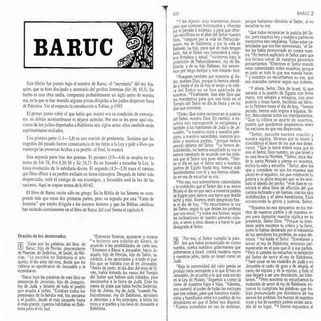 BIBLIA CATOLICA, ANTIGUO TESTAMENTO, BARUC, PARTE 44 DE 47 | PDF
