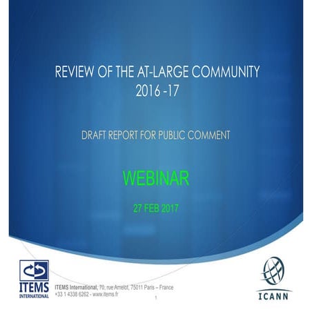 ITEMS International Review of ICANN At large - 2016 - 1017