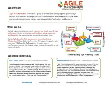 Agile Transformation